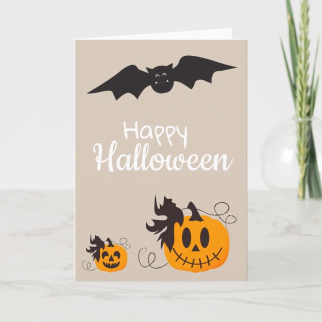 Halloween Pumpkins Kort (Framsida)