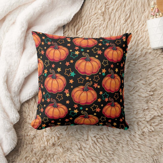 Halloween pumpkins kudde (Filt)