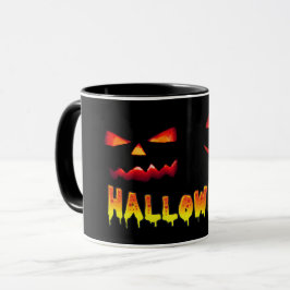 HALLOWEEN PUMPKINS LAUGH I MÖRKEN MUGG