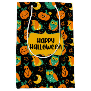 Halloween Pumpkins Måne Uggla Gift Bag