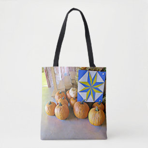 Halloween Pumpkins och Fall Visning Autolumn Bag Tygkasse