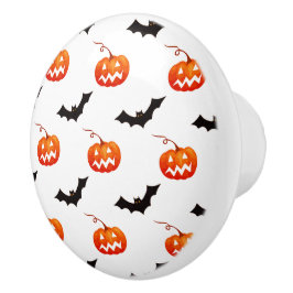 Halloween Pumpkins och Fladdermus, Bus eller godis Knopp