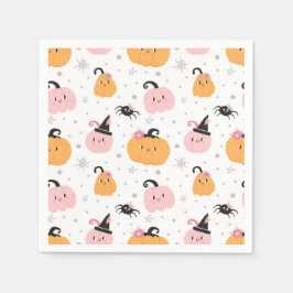 Halloween Pumpkins och Spiders Pappersservett