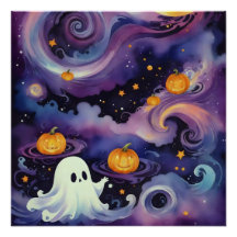Halloween Pumpkins och Starry Ghost