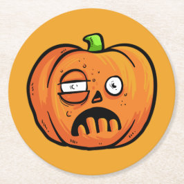 Halloween Pumpkins papper underlägg 8 Rund