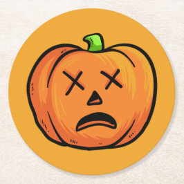 Halloween Pumpkins papper underlägg 9 Rund