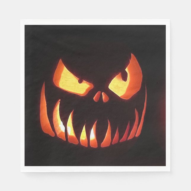 Halloween Pumpkins Pappersservett (Framsidan)