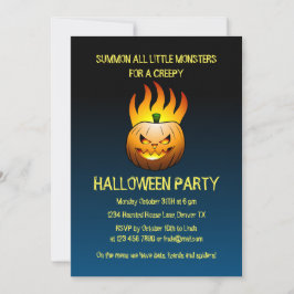 Halloween Pumpkins Party Inbjudningar