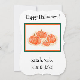 Halloween Pumpkins PHOTO Kort