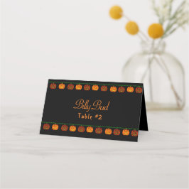 Halloween Pumpkins-platskort Placeringskort