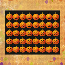 Halloween Pumpkins Scrapbook Papper
