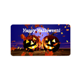Halloween Pumpkins spelar Adressetikett
