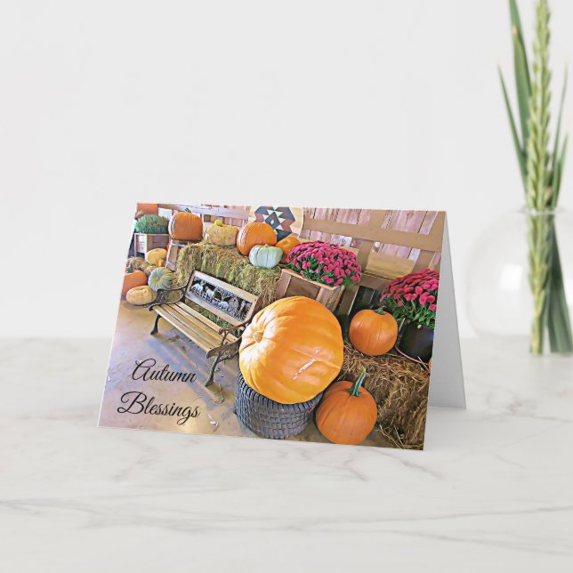 Halloween Pumpkins-Visning Card Kort (Framsida)