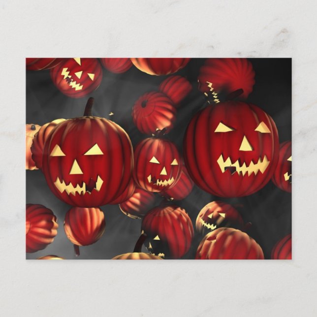 Halloween Pumpkins Vykort (Framsida)