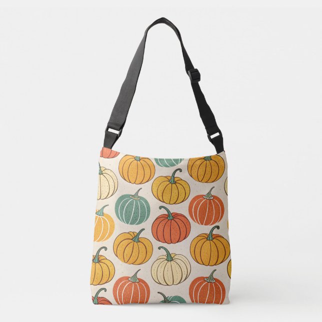 Halloween-pumpor Axelväska (Framsida)
