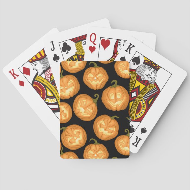Halloween pumpor casinokort (Baksidan)
