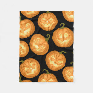 Halloween pumpor fleecefilt