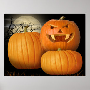 Halloween pumpor & jack o lantern poster