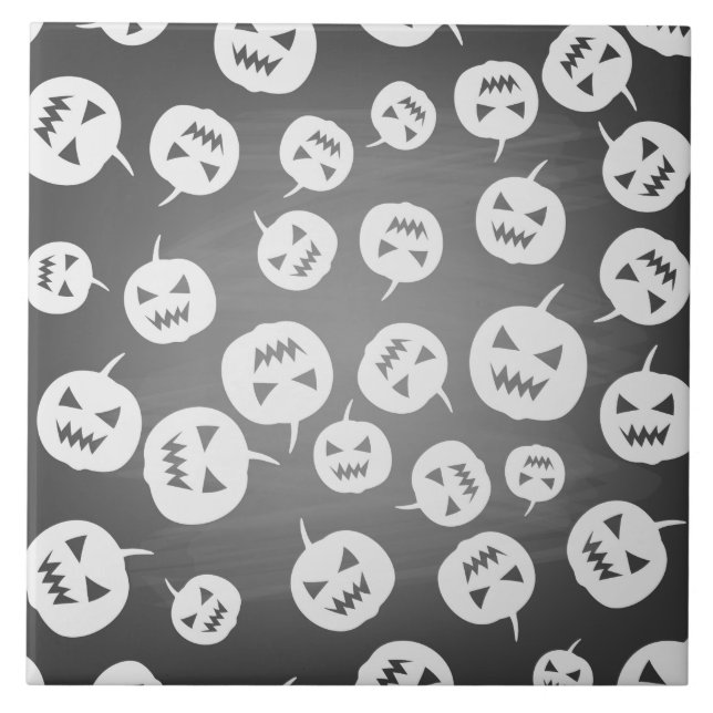Halloween pumpor kakelplatta (Framsidan)
