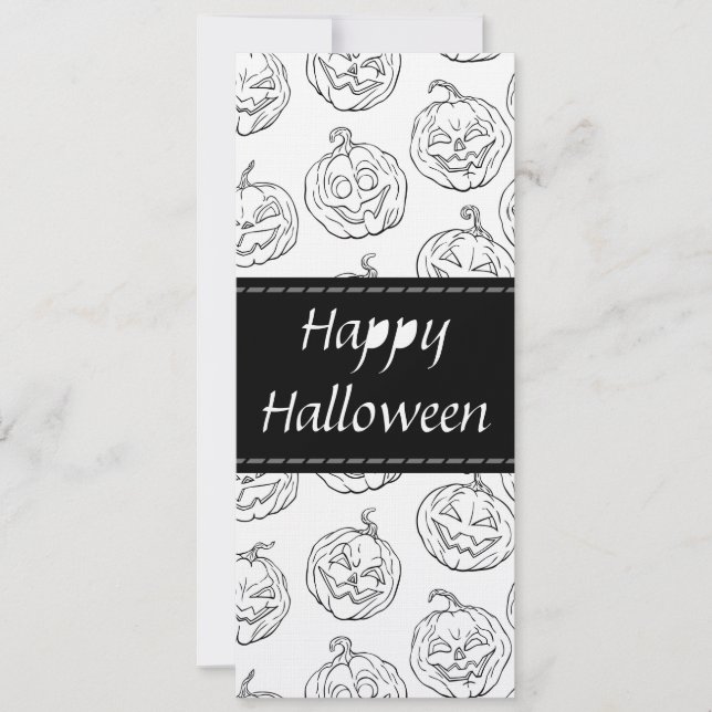 Halloween-pumpor Kort (Framsida)