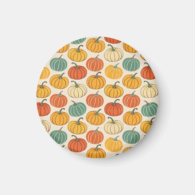 Halloween-pumpor Magnet (Framsidan)