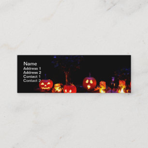 Halloween pumpor mini visitkort