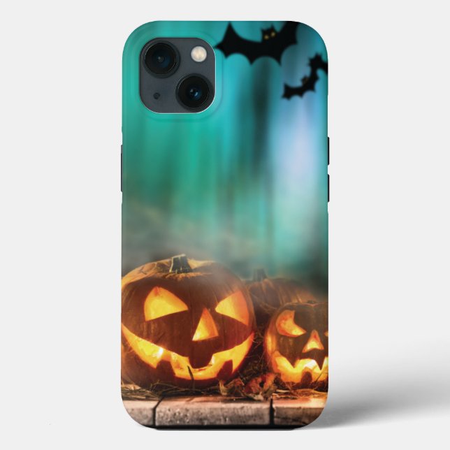 Halloween-pumpor och fladdermöss (Baksida)