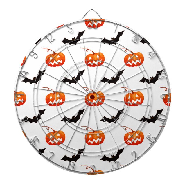 Halloween-pumpor och fladdermöss, Bus eller godis, Darttavla (Framsidan)