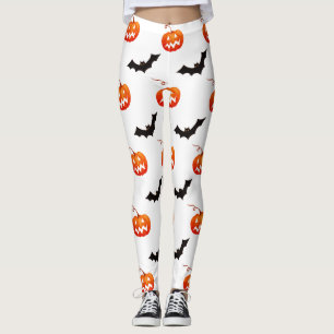 Halloween-pumpor och fladdermöss, Bus eller godis, Leggings