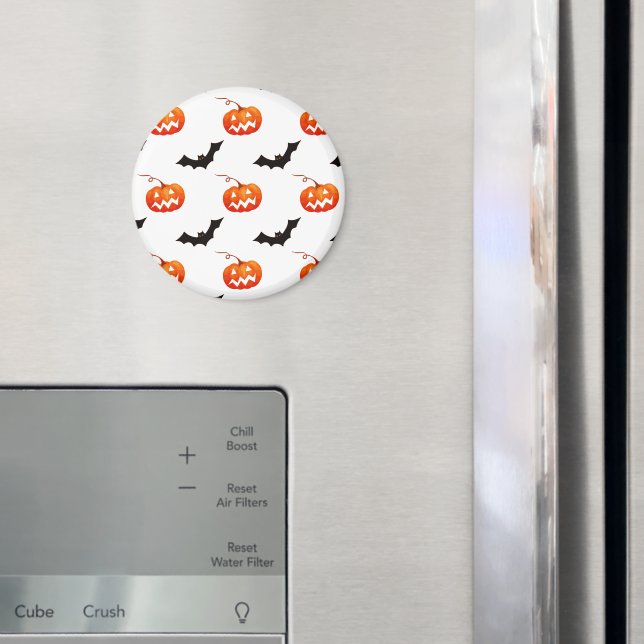 Halloween-pumpor och fladdermöss, Bus eller godis, Magnet (In Situ (Fridge))