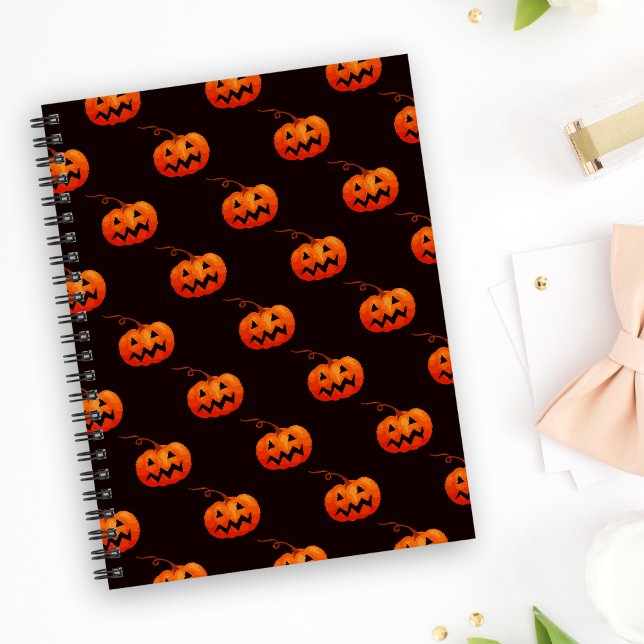Halloween-pumpor, Orange pumpor Bus eller godis Anteckningsbok (Skapare uppladdad)
