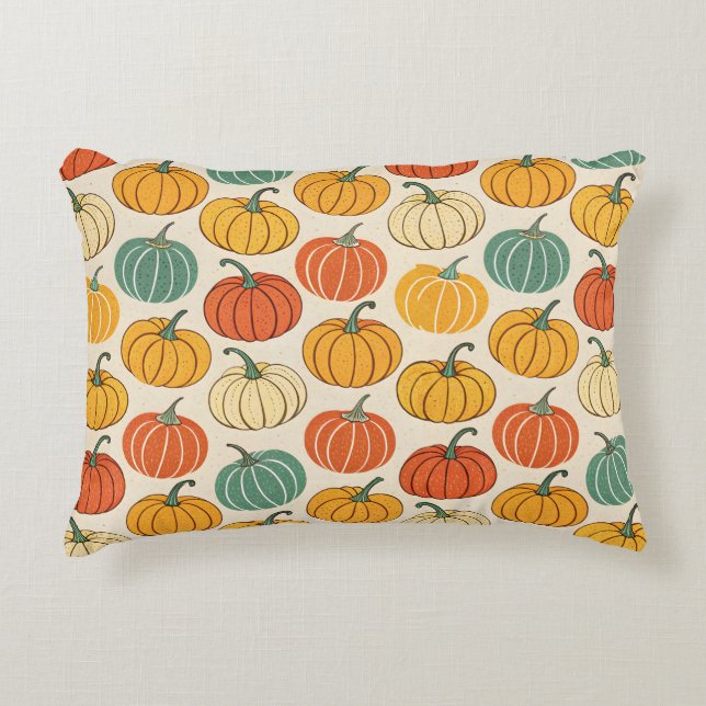 Halloween-pumpor Prydnadskudde (Framsidan)