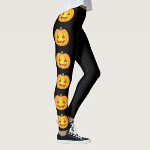 Halloween-pumpor rad leggings