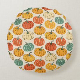 Halloween-pumpor Rund Kudde