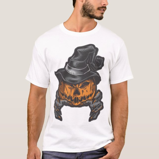 Halloween-pumpor         t shirt (Framsida)