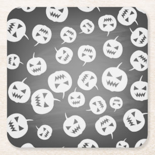 Halloween pumpor underlägg papper kvadrat