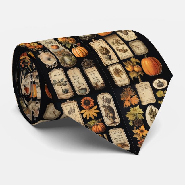 Halloween-pumpor vintage-etiketter slips (Rullad)