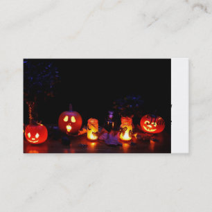 Halloween pumpor visitkort