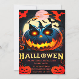 Halloween-pumppartikallan Inbjudningar