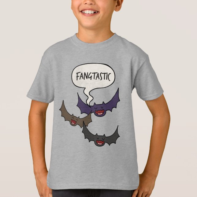 Halloween Pun: Fangtastisk T-Shirt (Framsida)