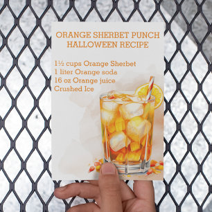 Halloween Punk Drink Recipe Party Vykort