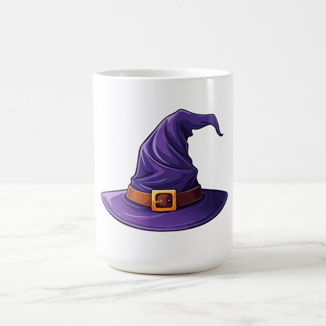 Halloween purple witch hat kaffemugg (Center)