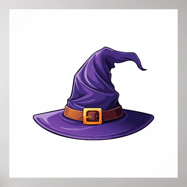 Halloween purple witch hat poster (Framsidan)