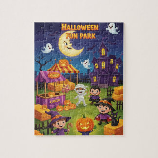 Halloween Puzzle för barn - 110 Biet Jigszawa Pussel