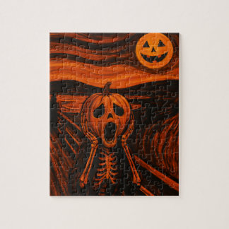 Halloween Puzzle - Pumpkin Skeleton "The Skräm" Pussel