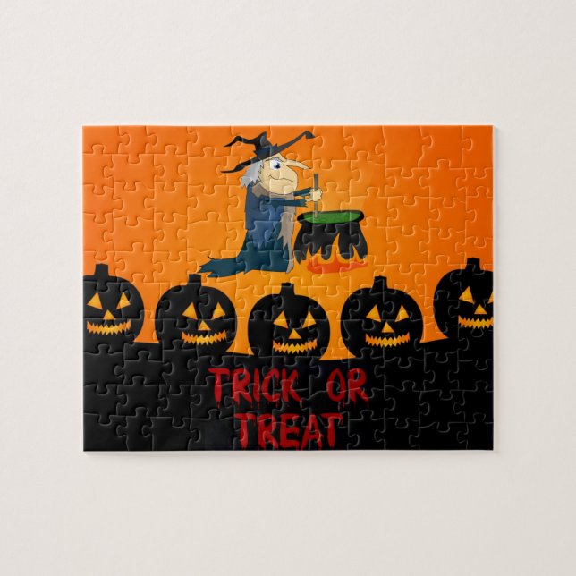 Halloween Puzzle Pussel (Horisontell)