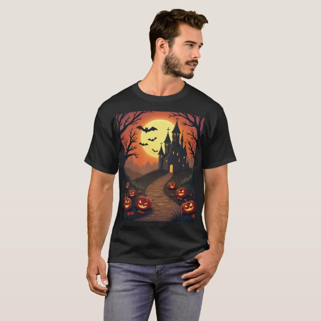 Halloween Puzzle T Shirt (Hel framsida)