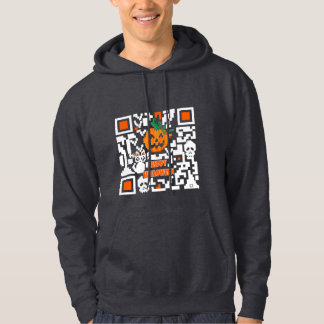 Halloween QR-kod Hoodie