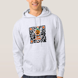 Halloween QR-kod Hoodie