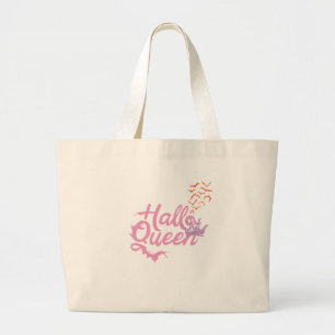 Halloween Queen, HalloQueen, Retro Halloween Art Jumbo Tygkasse